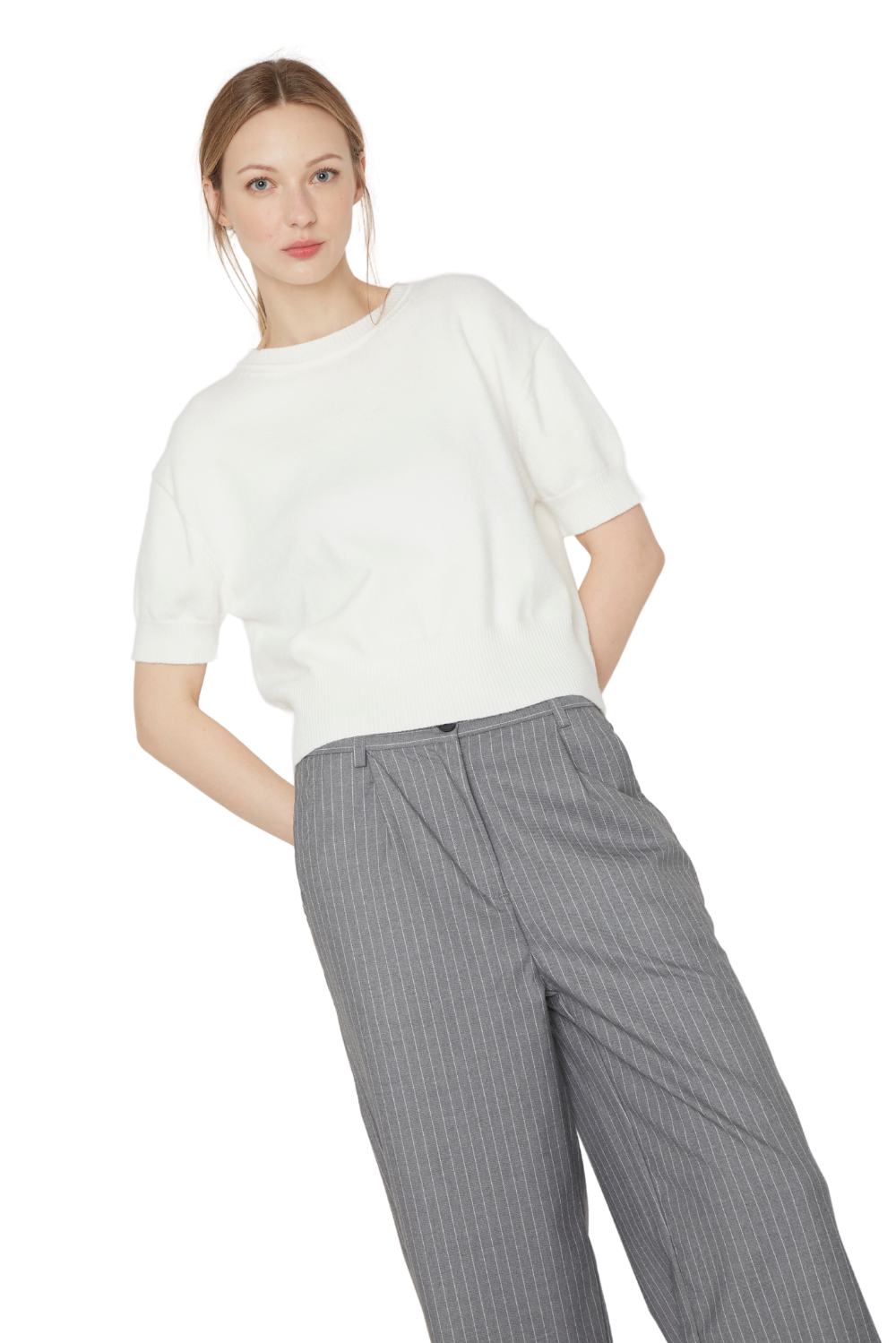 Pantalón Porter líneas gris