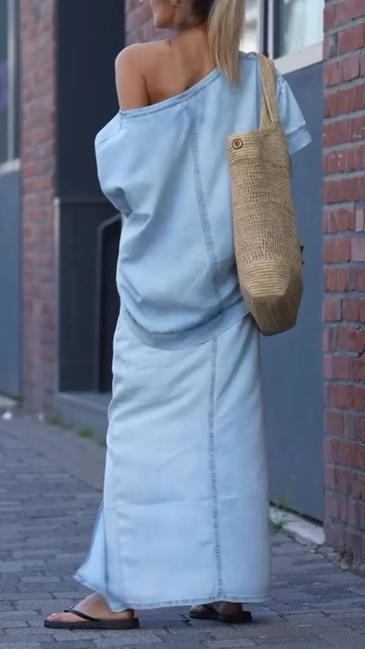 Traje De Mezclilla De Tencel