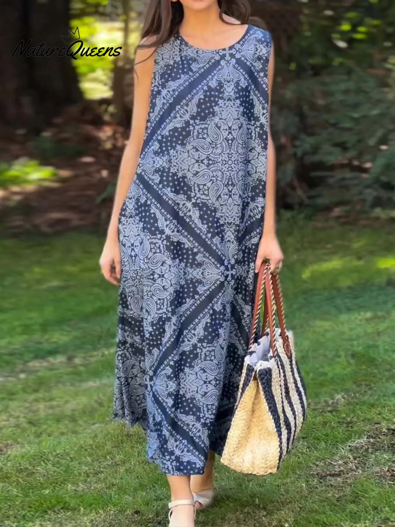 Vestido Largo Sin Mangas Mirian