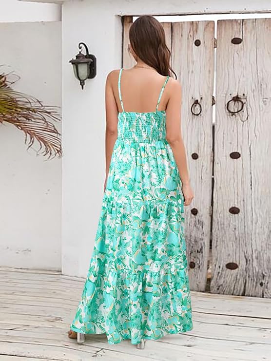 Vestido Playero Bohemio con Estampado Floral