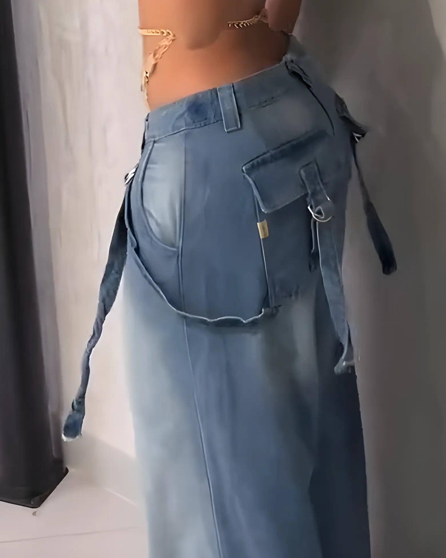 Vaqueros Estilo Cargo Sara