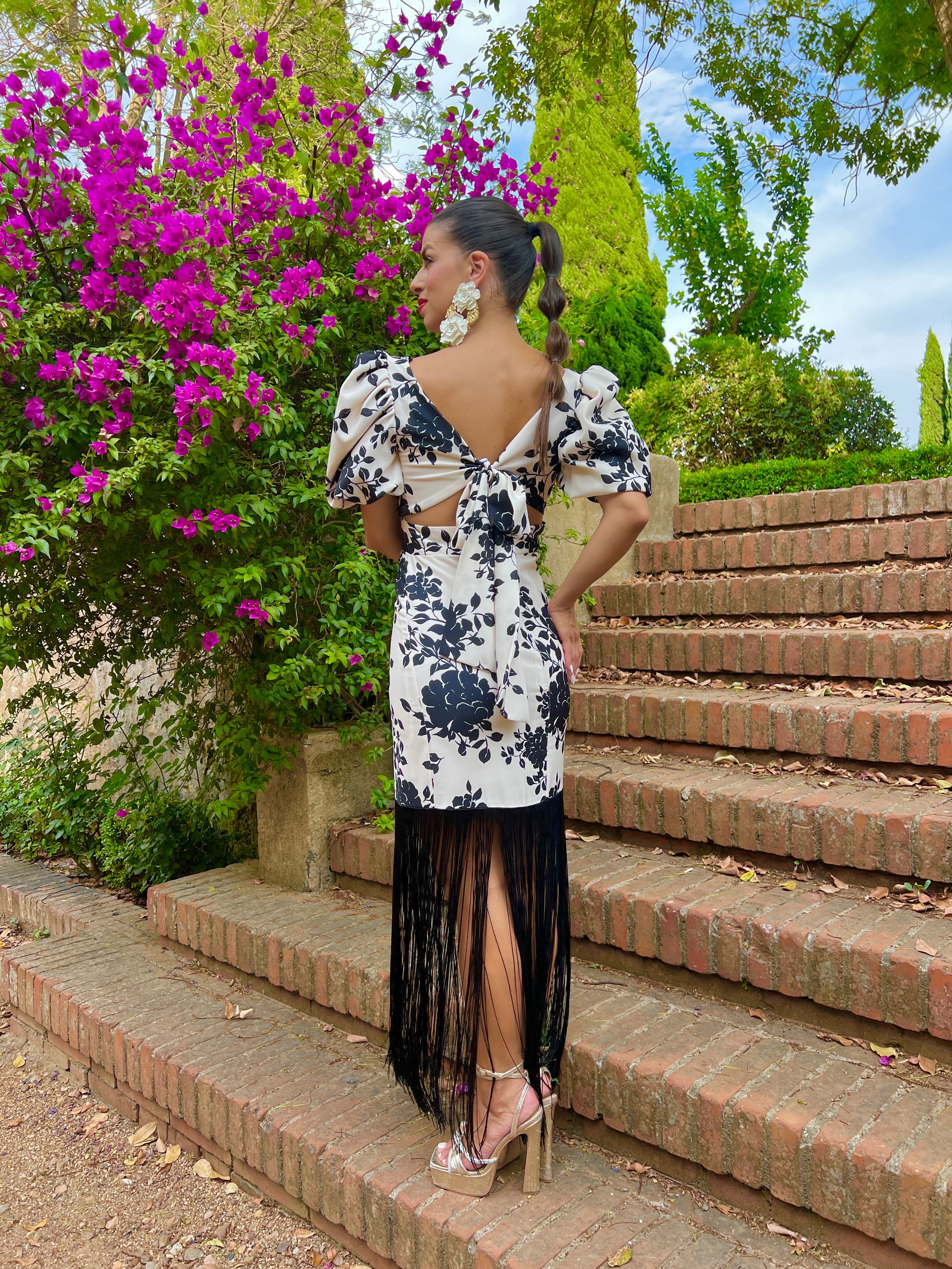 Vestido Bogotá Flecos - Atelier Invitada S.L