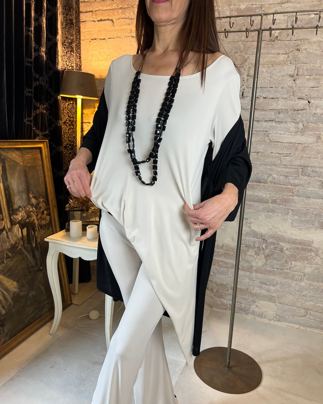 Blusa Asimétrica de punto