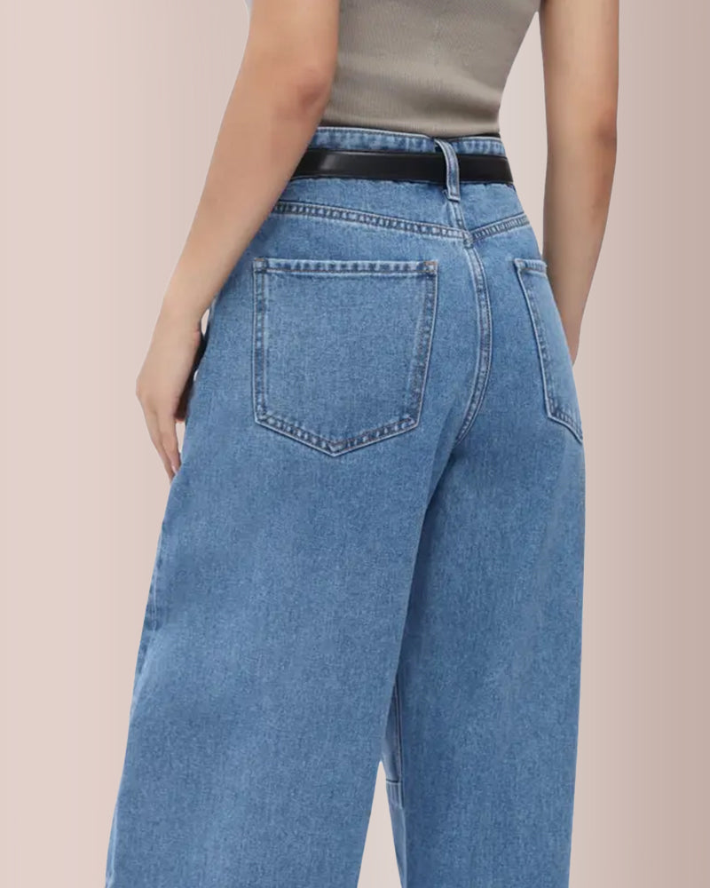 Jeans Holgado y pierna de barril