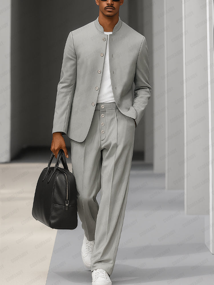 Elegante conjunto de blazer y pantalón