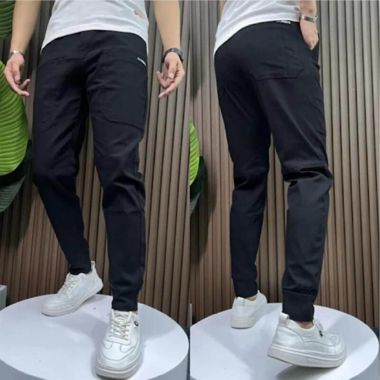 Jeans cargo elásticos para hombre