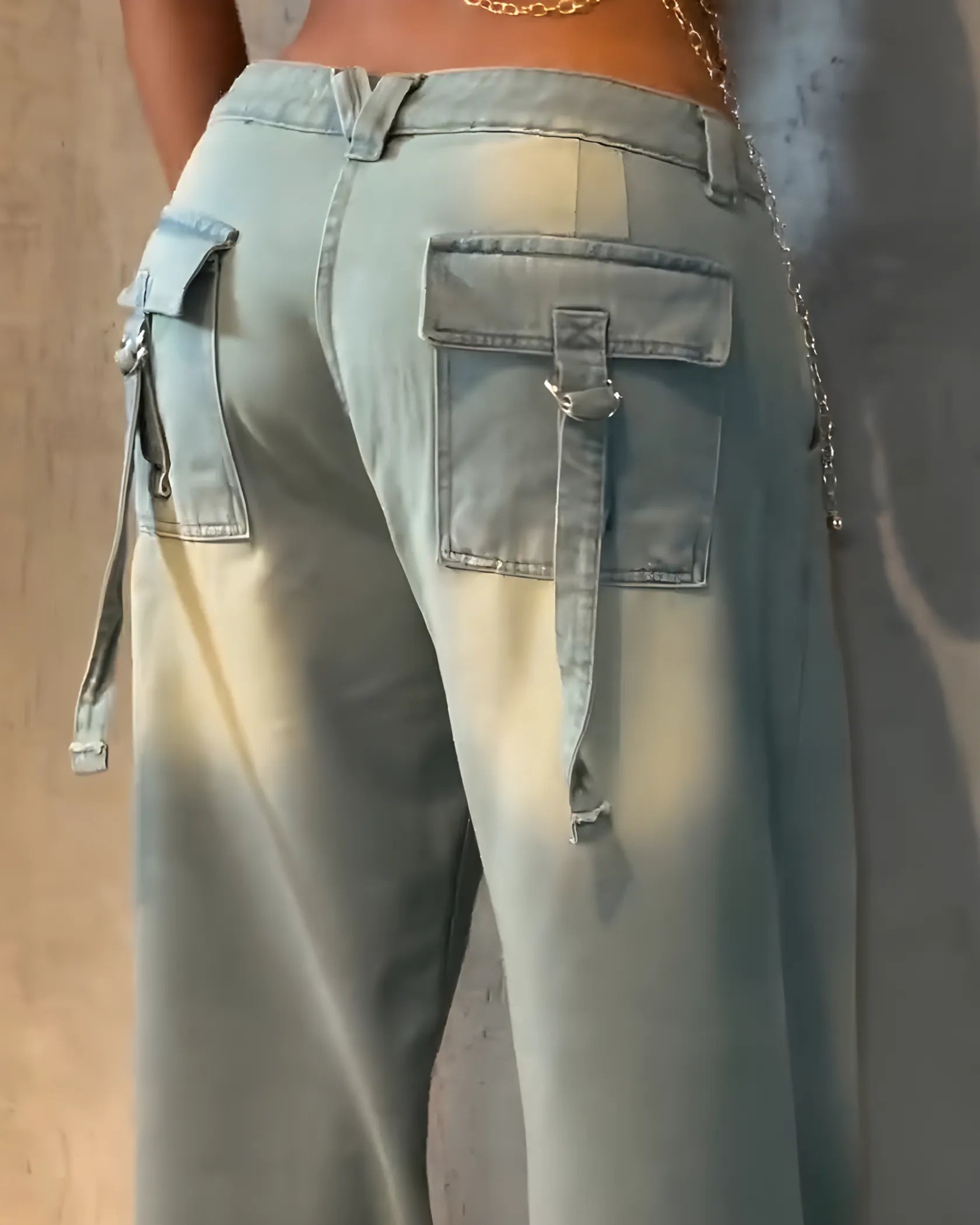 Vaqueros Estilo Cargo Sara