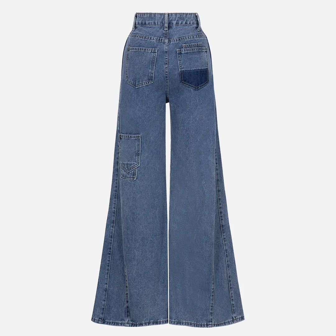 Vaqueros acampanados de cintura alta