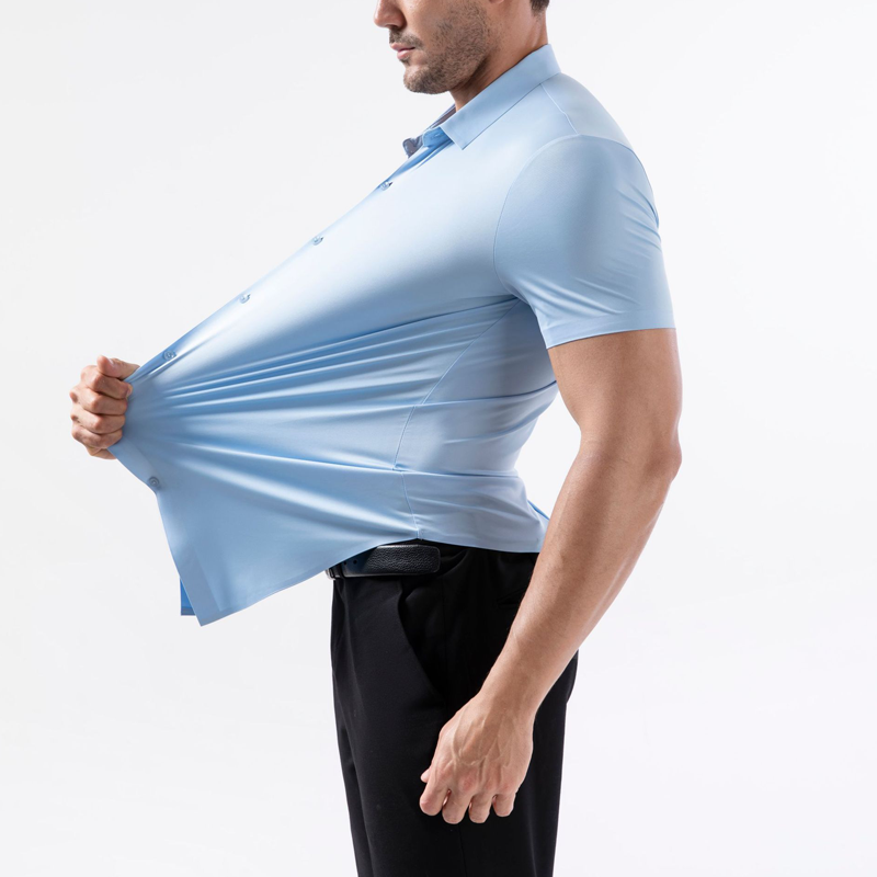 Camisa elástica de manga corta