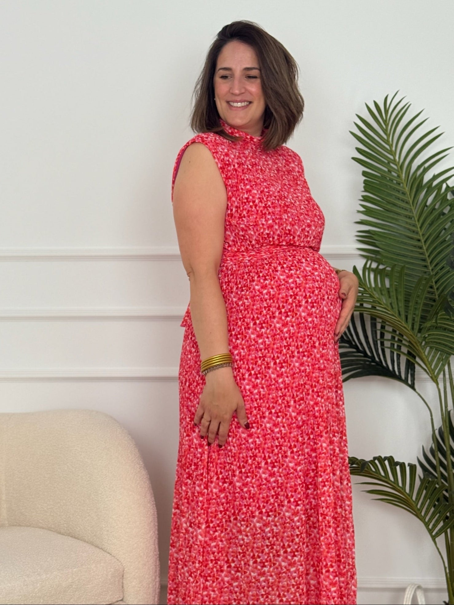 Vestido midi de gasa | Louvre - Alalá Moda Mujer