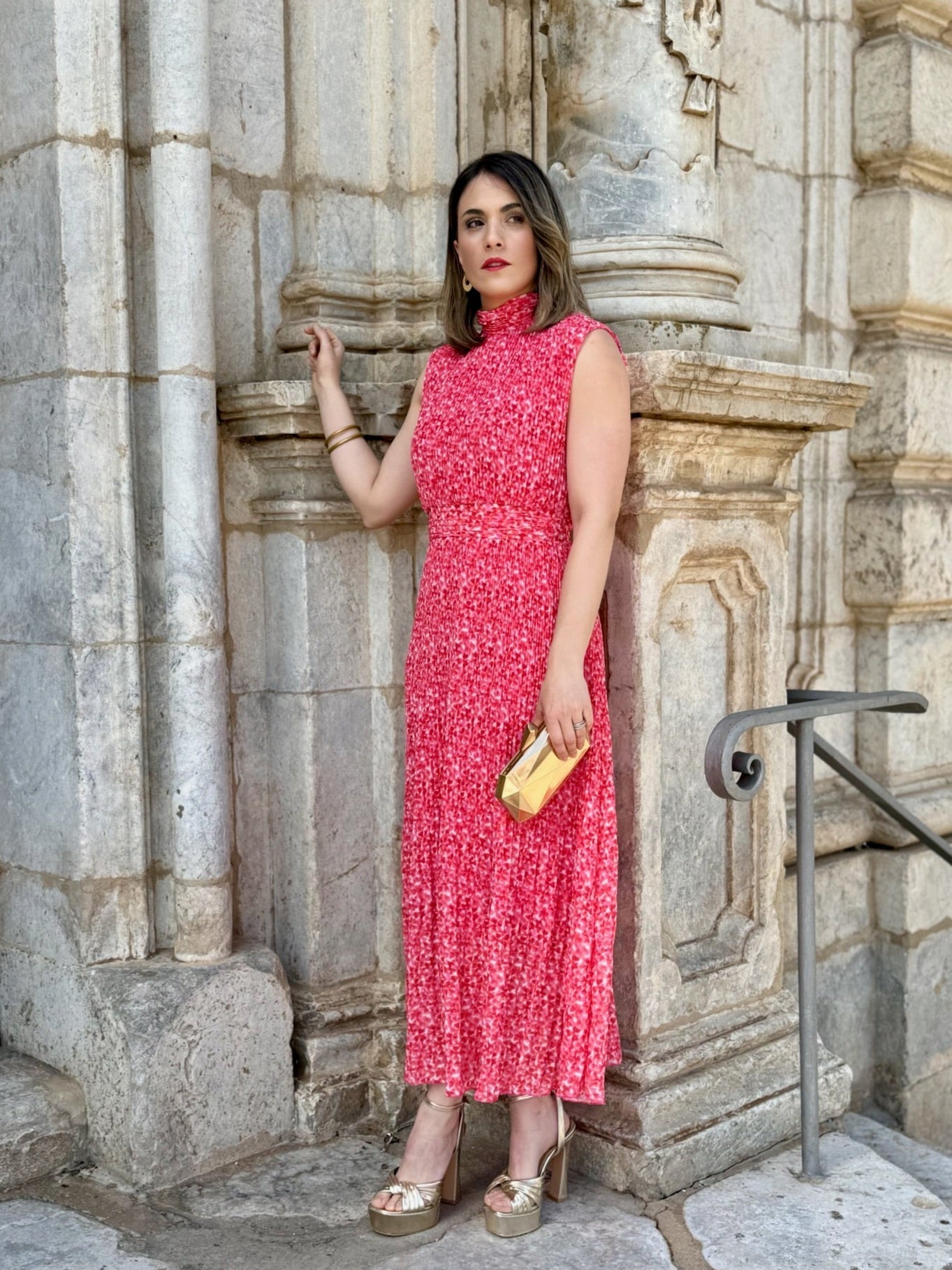 Vestido midi de gasa | Louvre - Alalá Moda Mujer