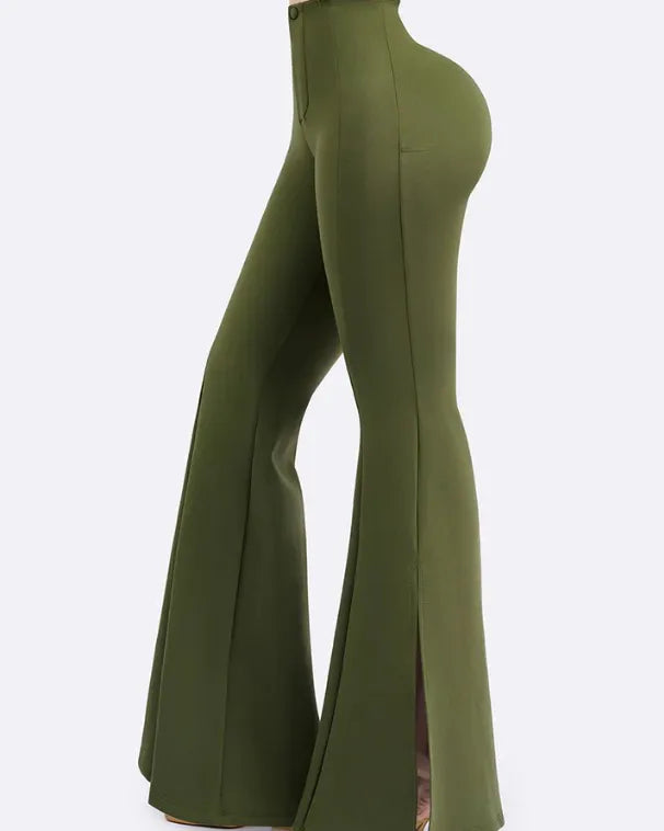 Pantalones con abertura lateral