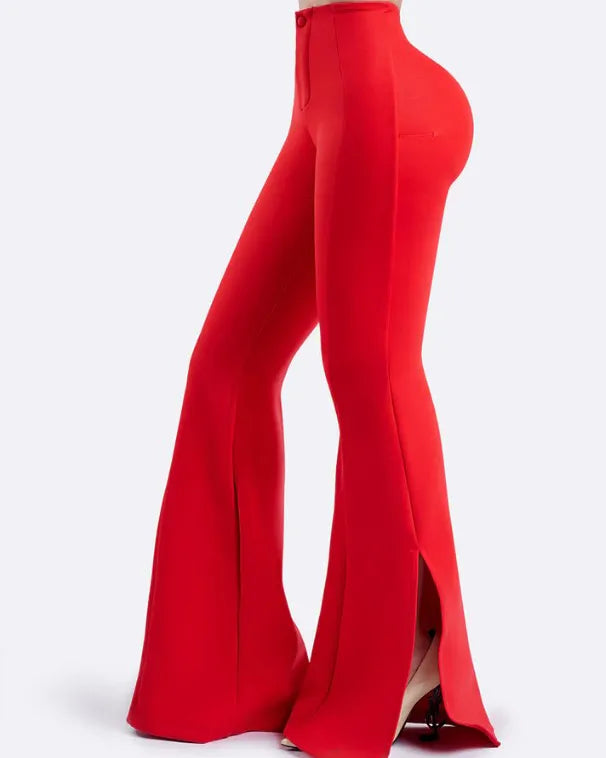 Pantalones con abertura lateral