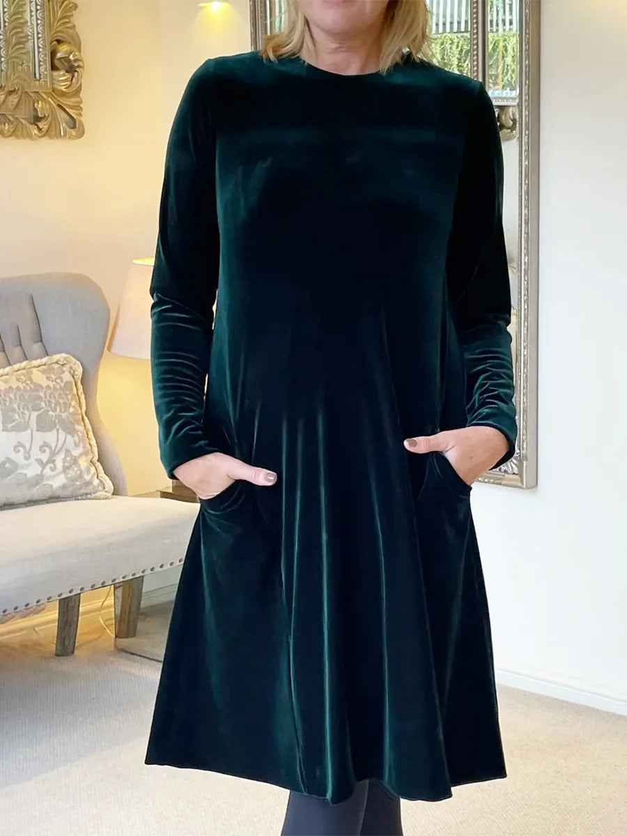 Vestido Midi de Terciopelo