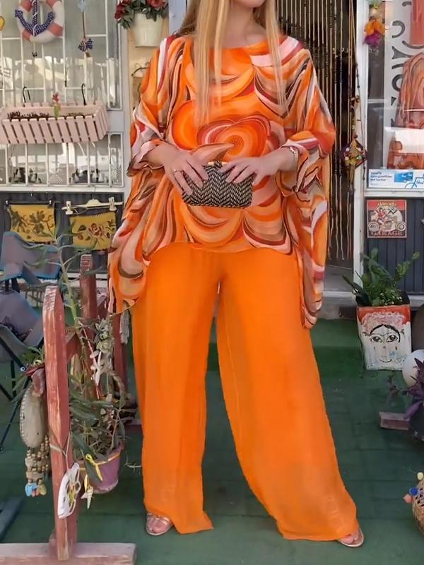 Conjunto de gasa con estampado