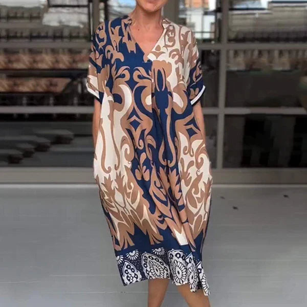 Vestido Alyna Midi Con Estampado