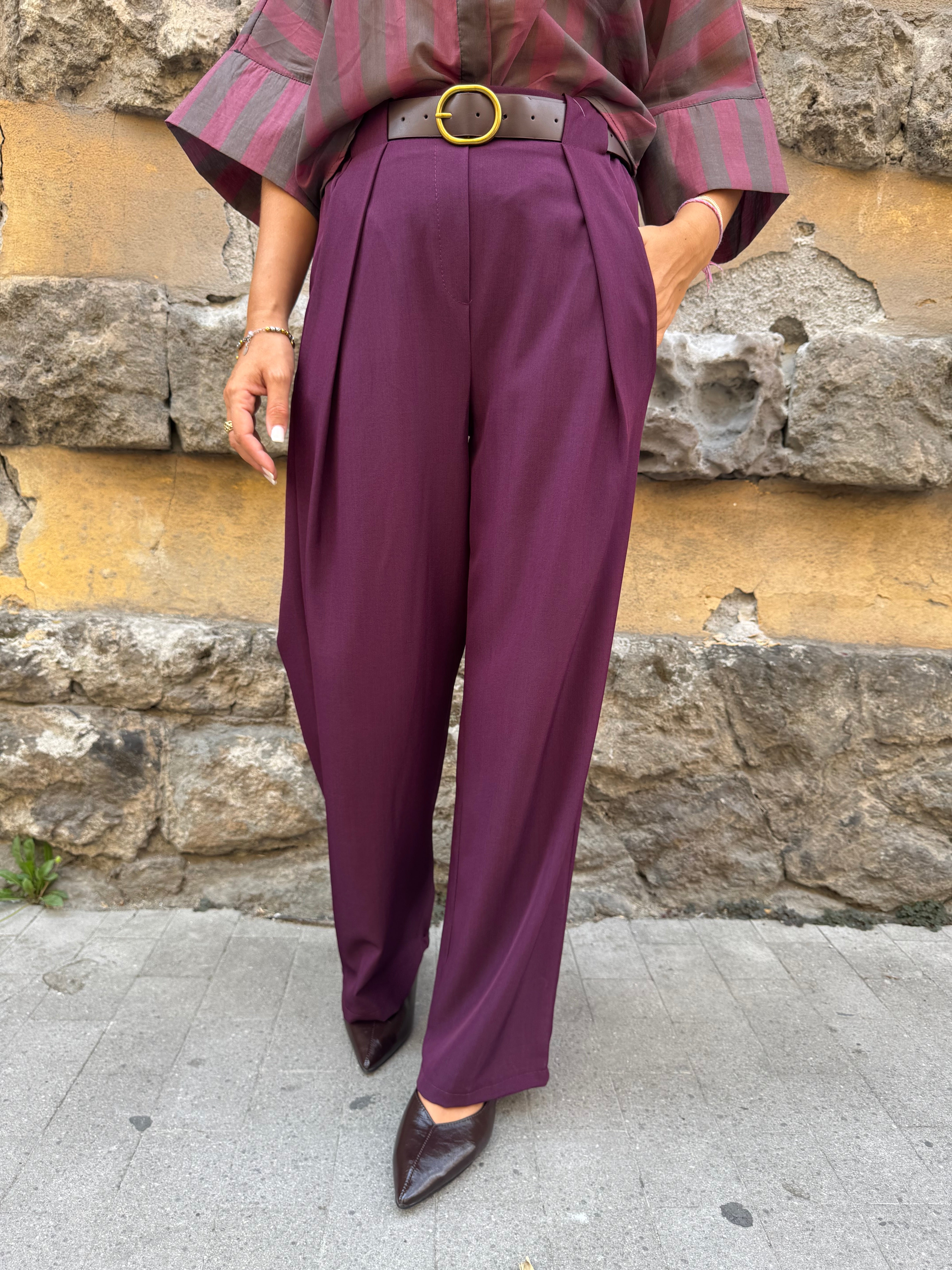 Pantalón Plisado Any