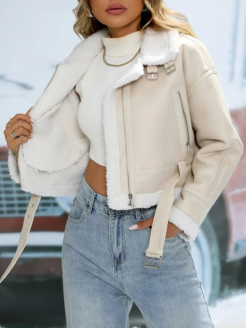 Chaqueta cinturón ajustable