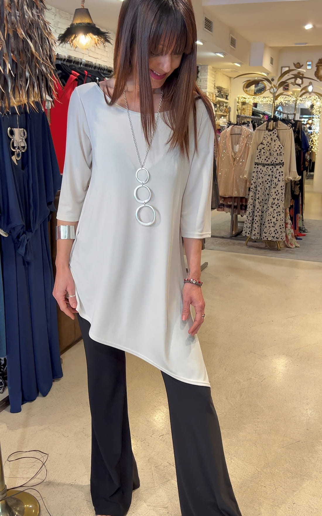 Blusa Asimétrica de punto