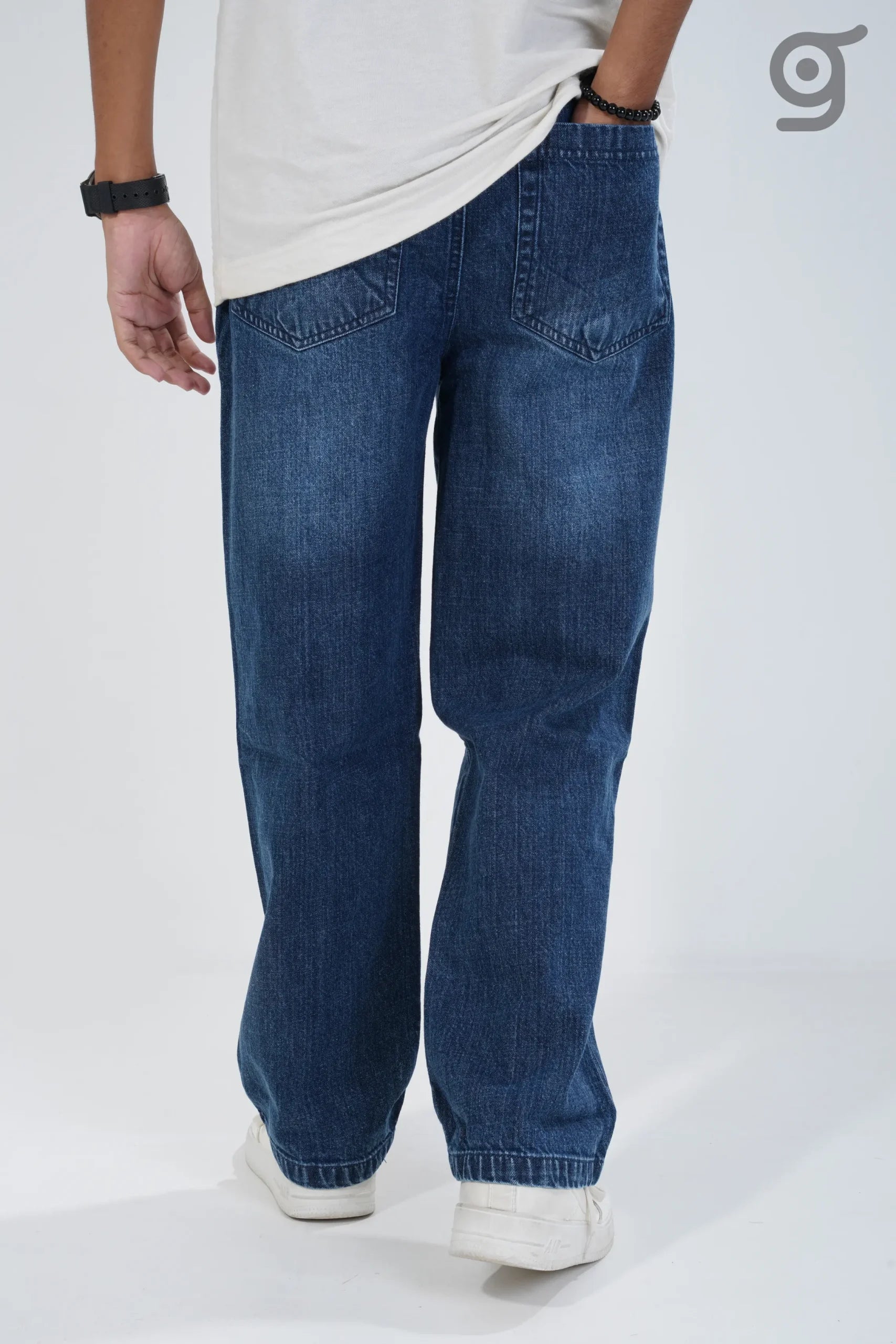Casual Fit Cargo Denim Para Hombre