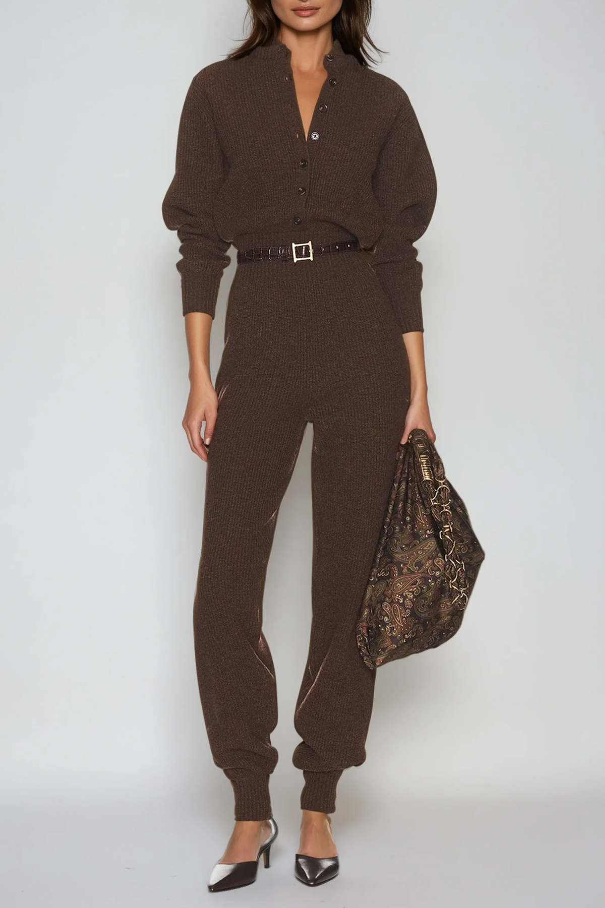 Mono ajustado de punto Diamanto