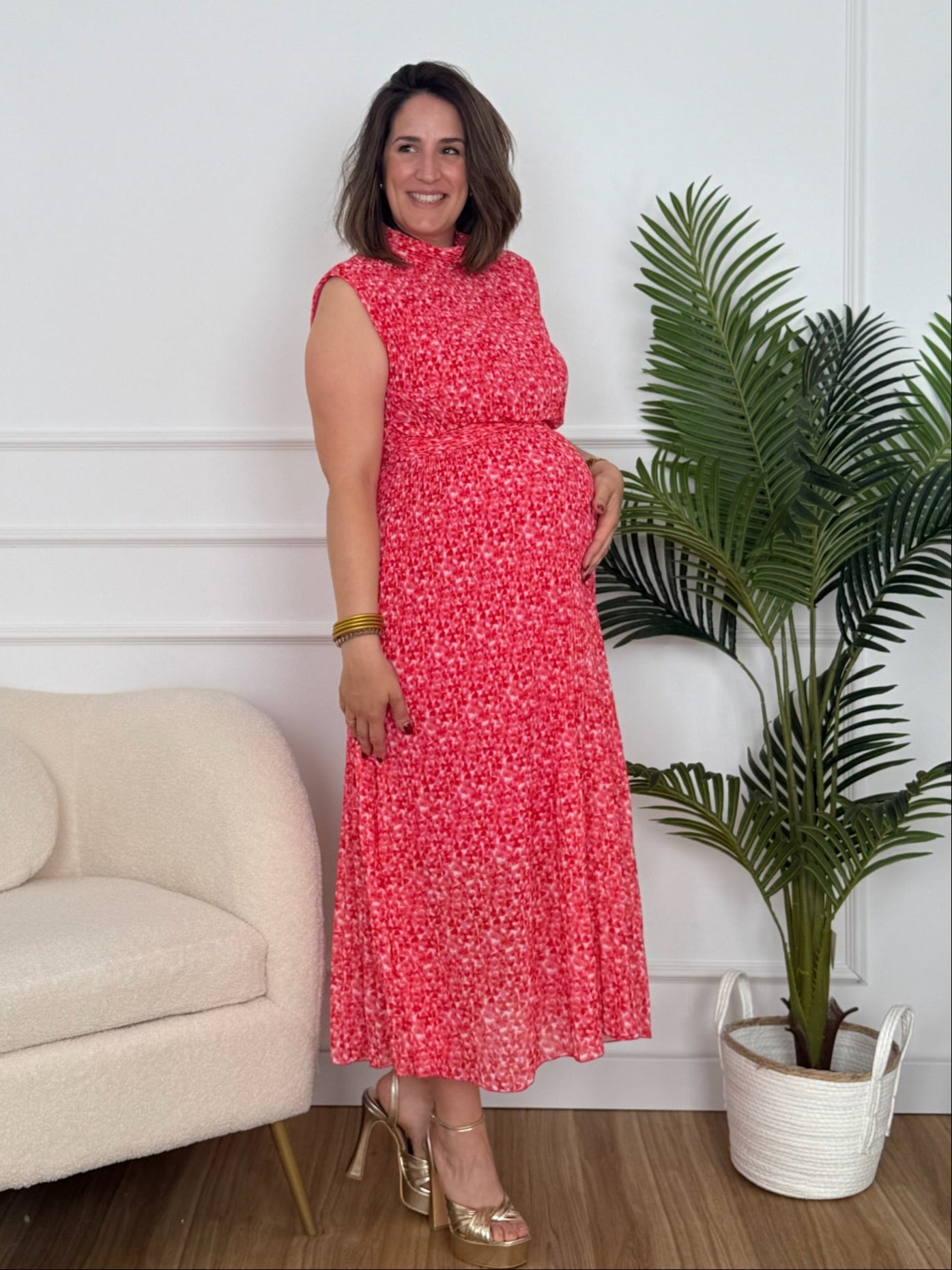 Vestido midi de gasa  | Louvre