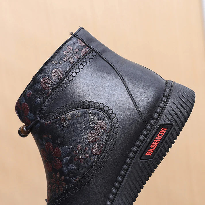 Botas de Piel Estampada