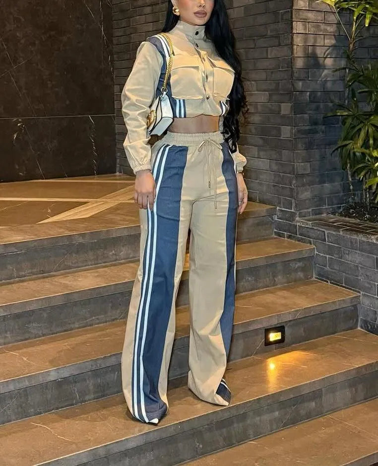 Chándal con detalles de vaqueros