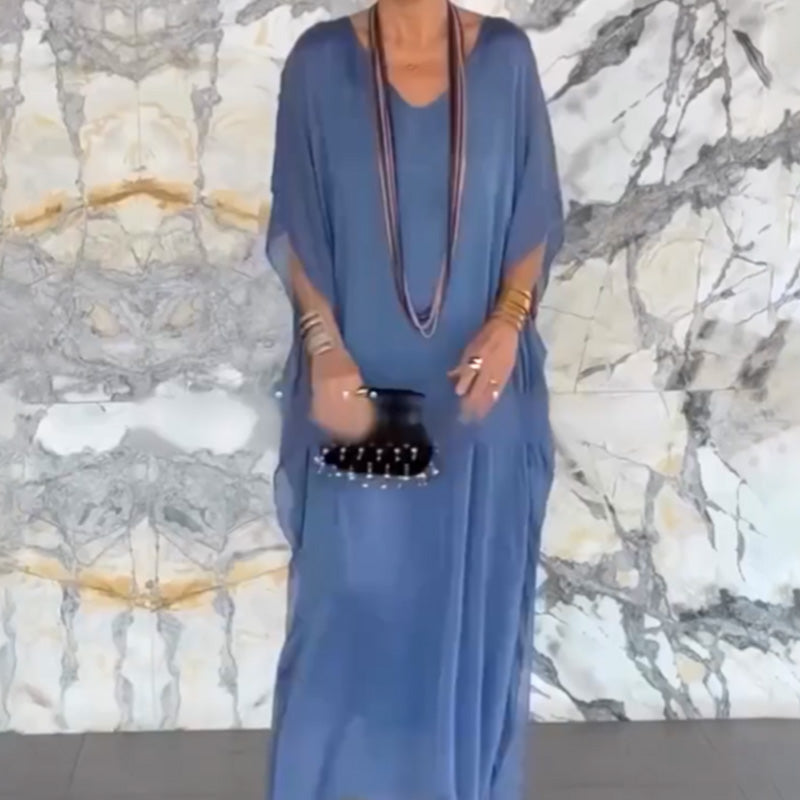 Vestido transpirable con cuello en V