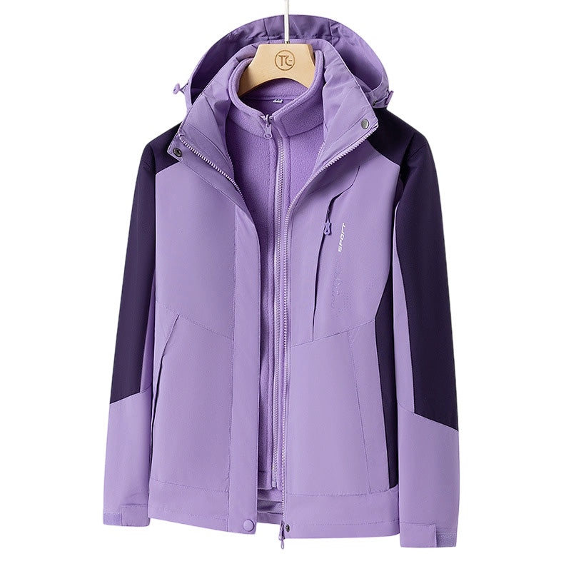 Chaqueta impermeable para exteriores 3 en 1