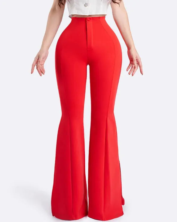 Pantalones con abertura lateral