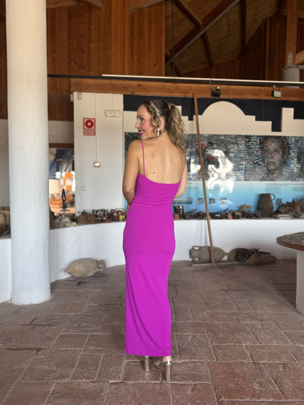Vestido Fedra Fucsia